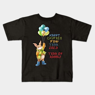 Happy Chinese New Year 2023, Year Of Rabbit Kids T-Shirt